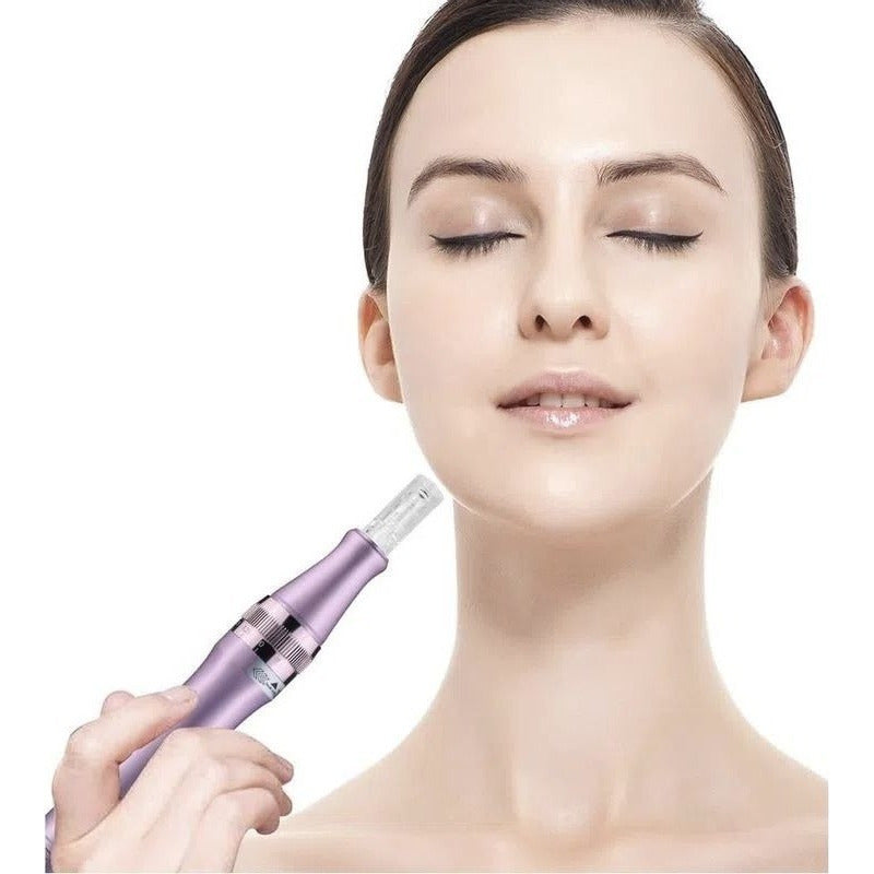 Dermapen M7 Metálico Alámbrico Recargable Mas 2 Cartuchos