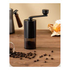 Set Cafe Cafetera Goteo+jarra Acero+molinillo+cuchara Termom Negro