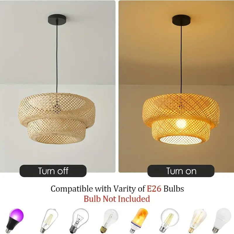 Lampara Colgante Techo Pantalla Araña Boho Decoración Negro