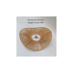 Lámpara Colgante Mimbre Bambú Boho Decor Tulum Elegante Caqui