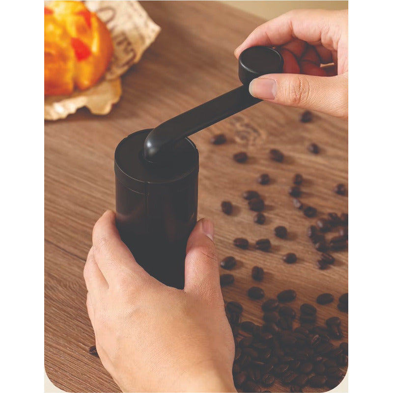 Set Cafe Cafetera Goteo+jarra Acero+molinillo+cuchara Termom Negro