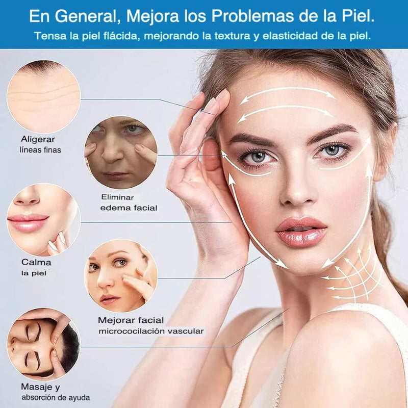 Rejuvenecimiento Facial Antiarrugas Lifting Rf Ems Led 4 En1
