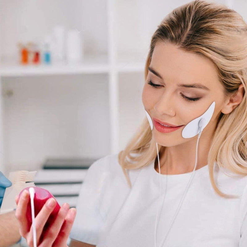 4 Pads Electrodos Parches Electroestimulador Facial Ten Ems