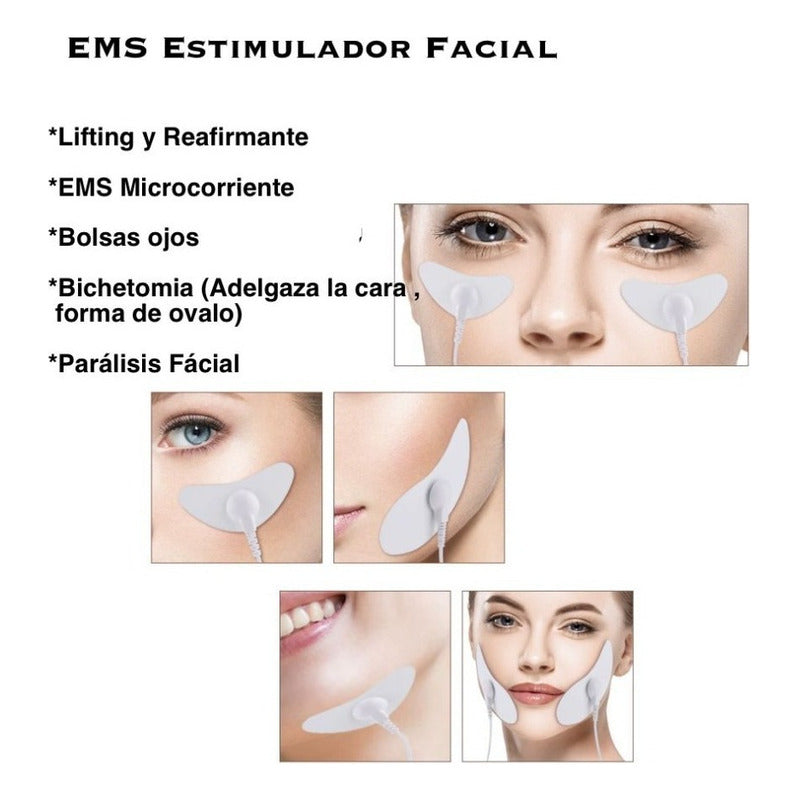 Electro Estimulador Facial Ems Tens Cachete Lifting Papada
