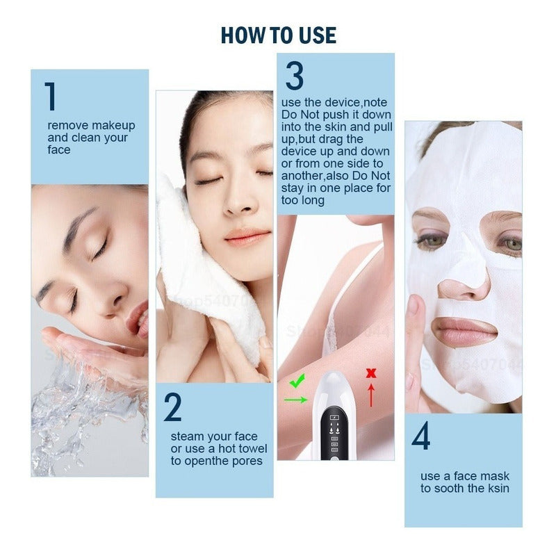 Hidrodermoabrasión Removedor De Espinillas, Puntos Negros