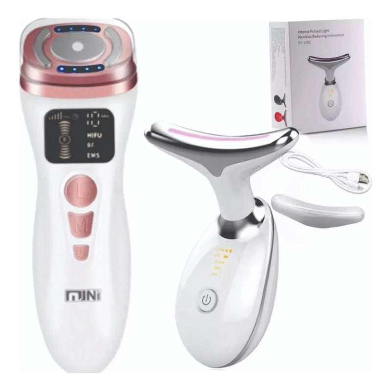 Minihifu Facial Corporal+masajeado Cuello Papada Lifting+gel