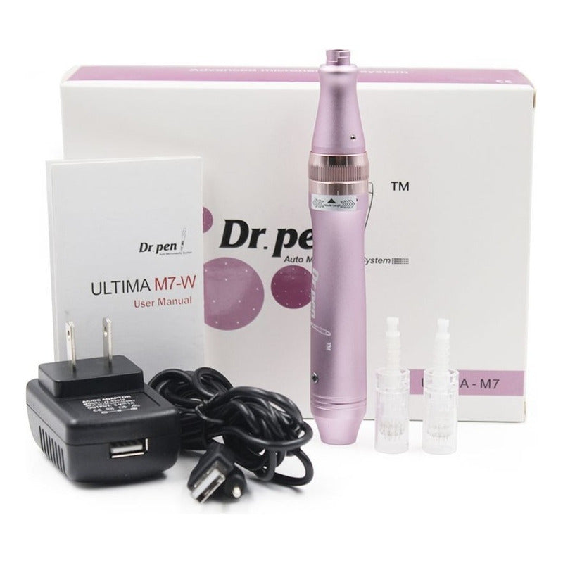 Dermapen M7 Metálico Alámbrico Recargable Mas 2 Cartuchos