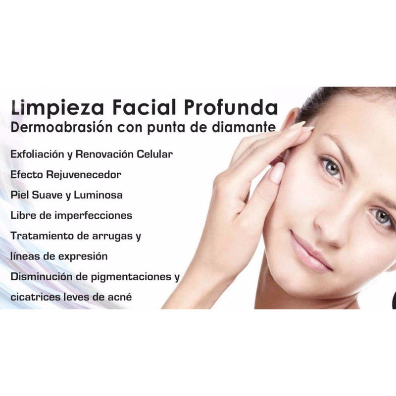 Set Puntas Diamante Microdermoabrasion Spa Exfoliar Todo Tipo De Piel