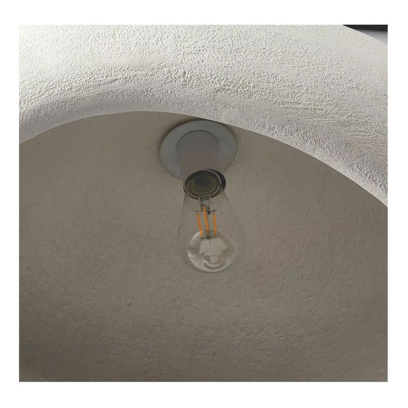 Lampara Techo Nordica Diseño Wabi Sabi  Decoracion Moderna Blanco