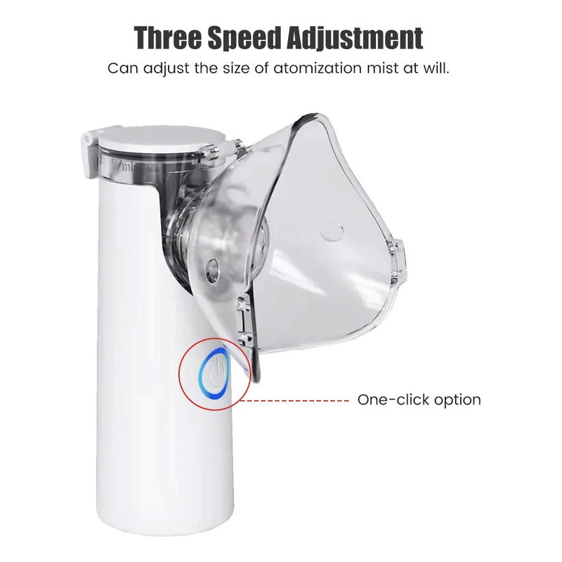 Nebulizador Portátil Inhalador  Niños/adultos, Atomizador Blanco
