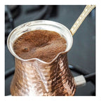 Cafetera Kit Cafe+ Pocillo + Taza Turca Arabe De Turquia Cobre