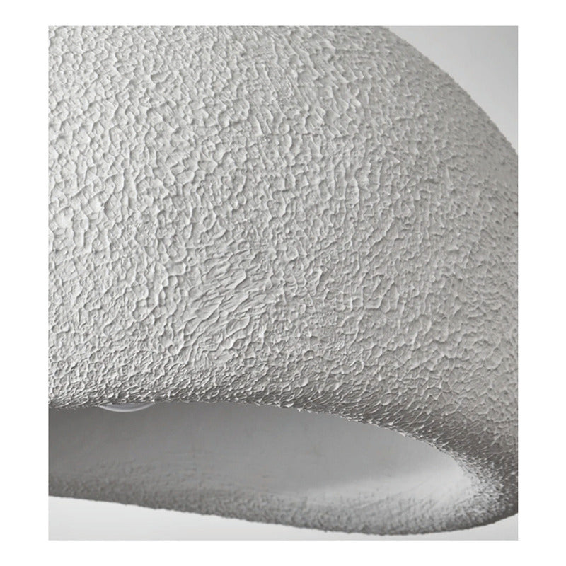 Lampara Nordica Diseño Wabi Sabi Decoración Pantalla  40cm Blanco