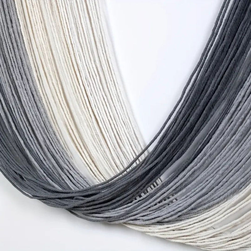 Tapiz Colgante Adorno Macrame Tejido Tulum Decor Blanco