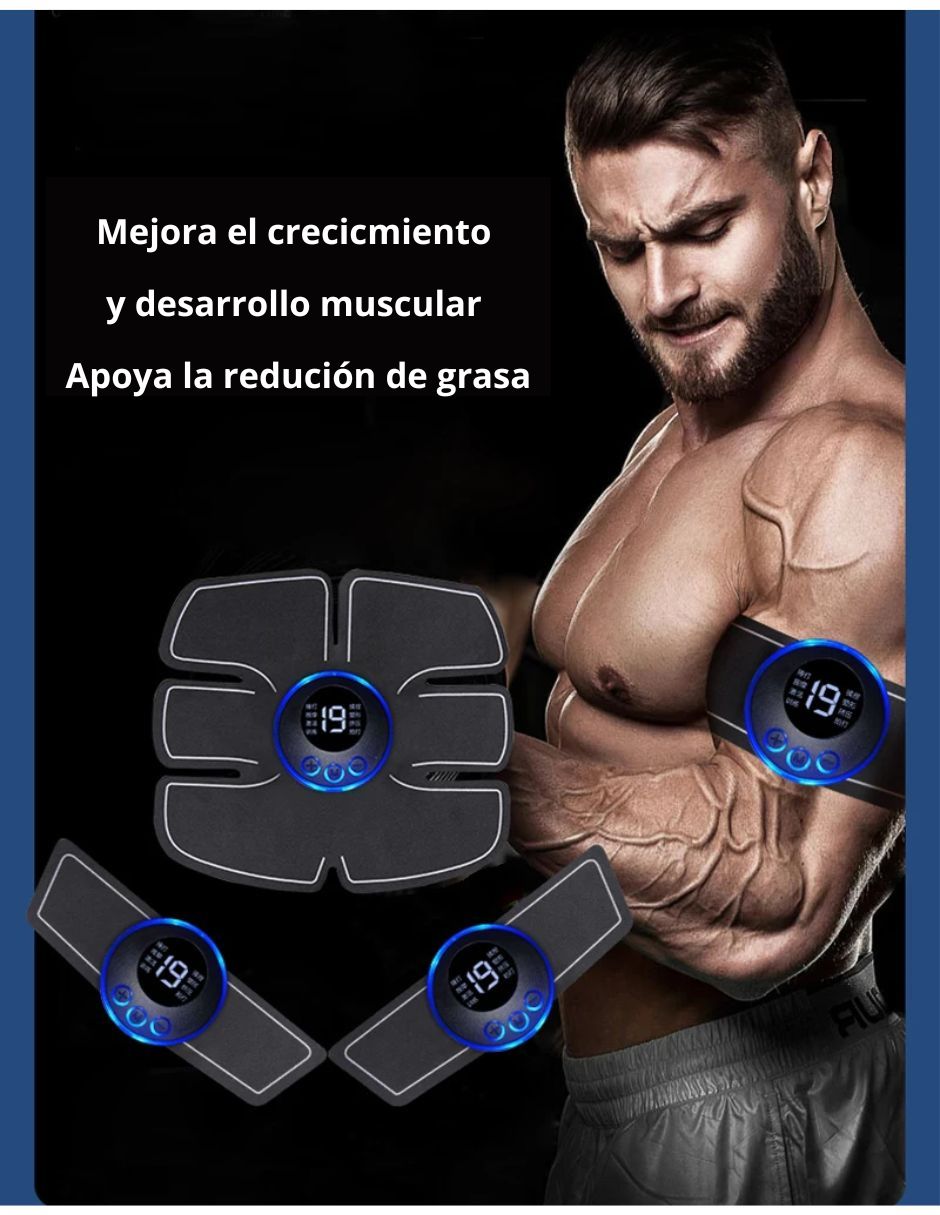 Electro Estimulador Muscular Abdomen + Gluteos 2 En 1 Ems