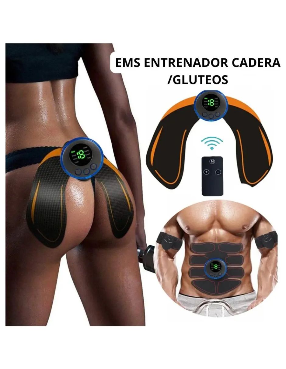 Electro Estimulador Muscular Abdomen + Gluteos 2 En 1 Ems