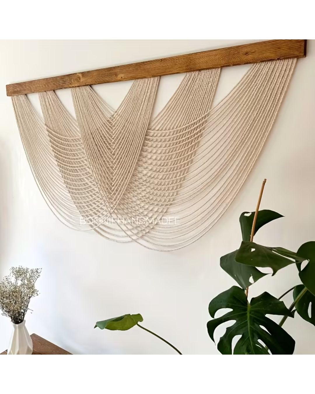 Tapiz Colgante Adorno Macrame Tejido Tulum Decoracion Boho