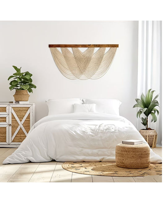 Tapiz Colgante Adorno Macrame Tejido Tulum Decoracion Boho