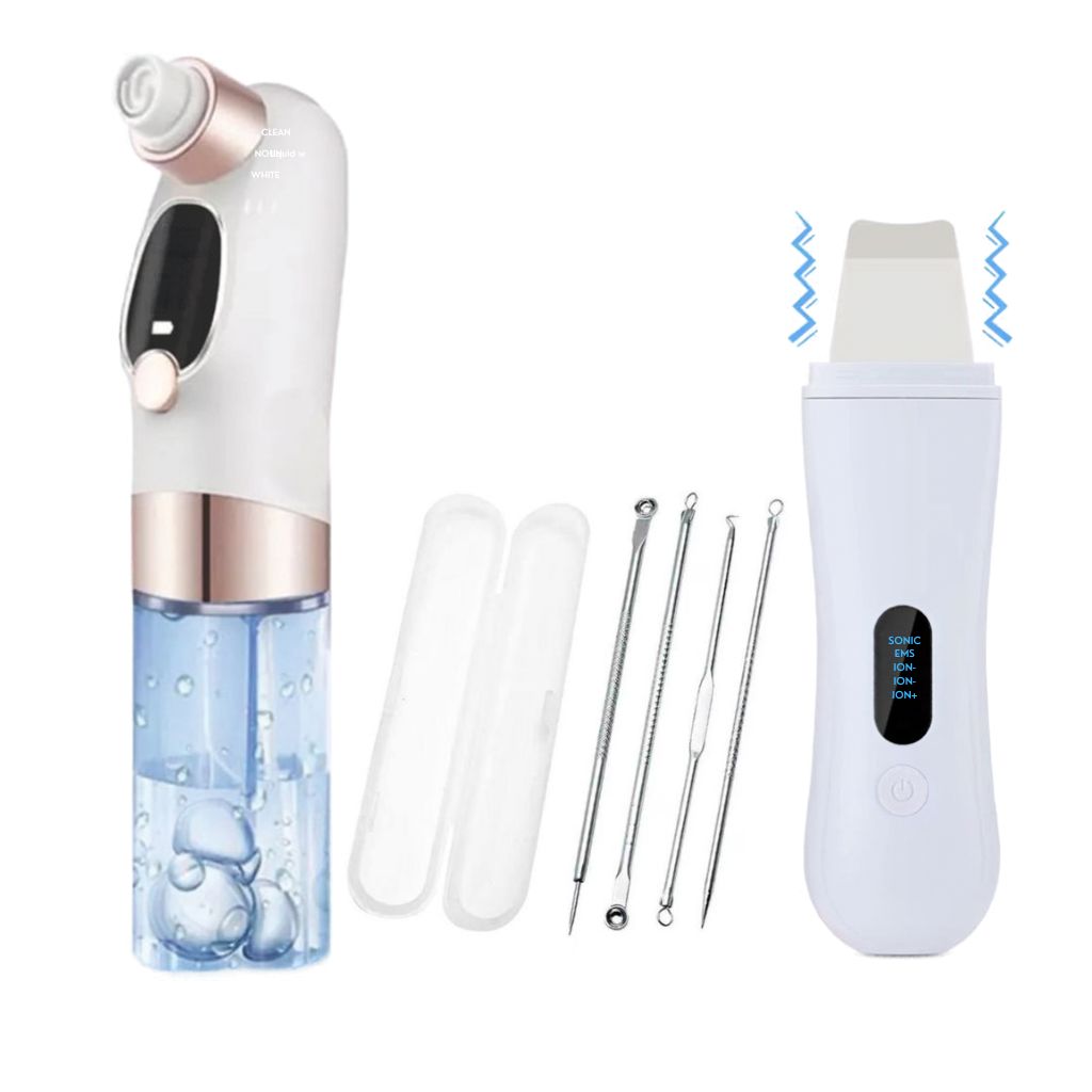 Hidrafacial Hidrodermobrasion+ Skin Scrubber+ Sacacomedones Todo Tipo De Piel Día/noche
