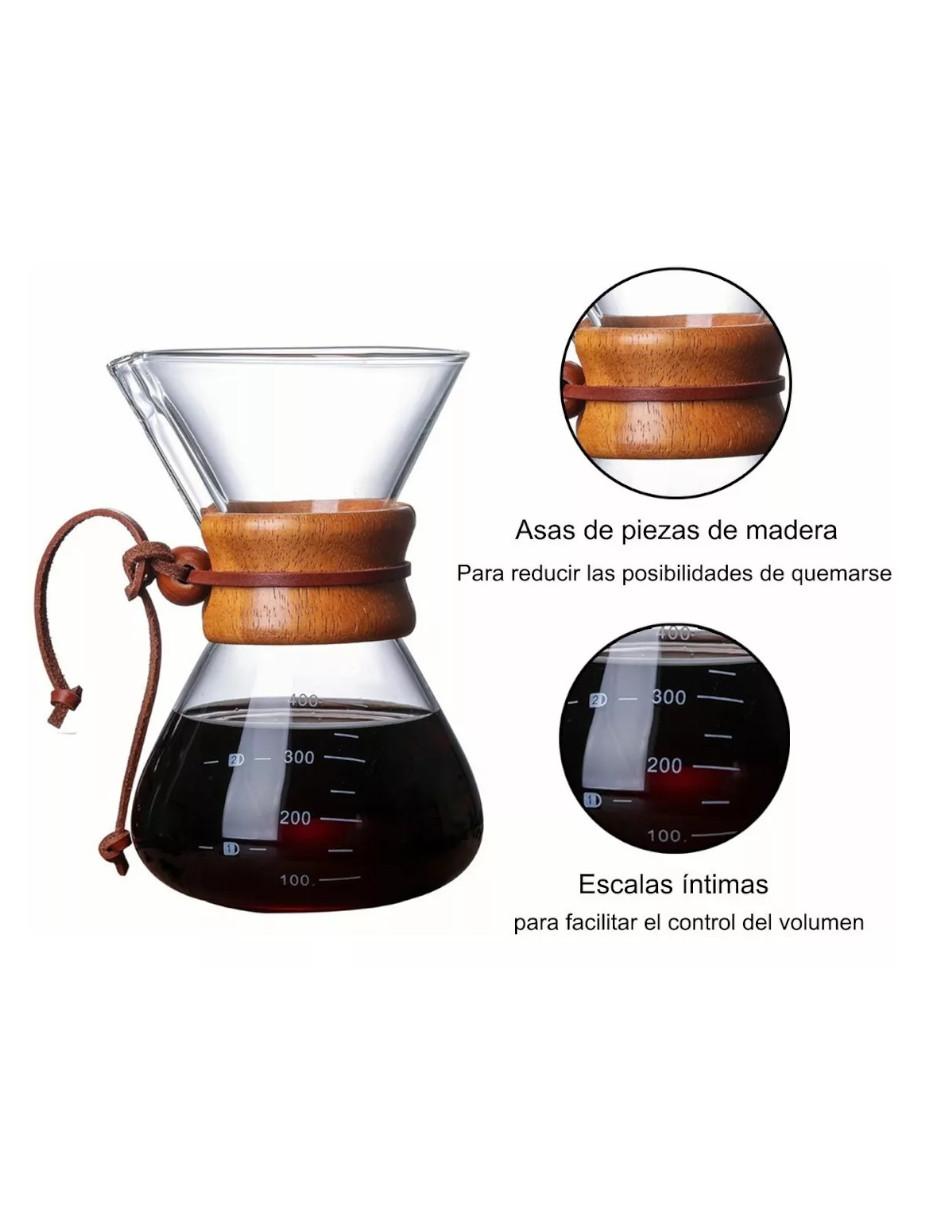 Cafetera De Vidrio Metodo De Goteo Artesanal Vintage 400ml