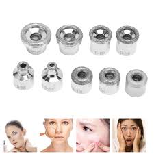Set Puntas Diamante Microdermoabrasion Spa Exfoliar 9pz Todo Tipo De Piel