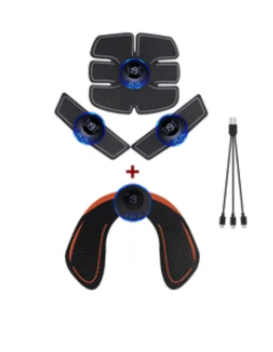 Electro Estimulador Muscular Abdomen + Gluteos 2 En 1 Ems