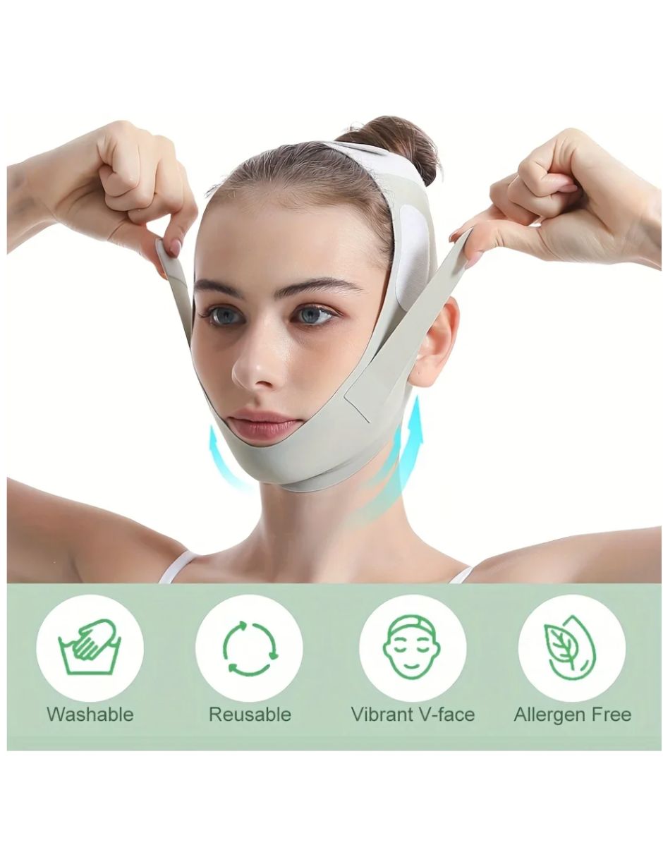 Masajeador Facial 4 En 1 Limpia Antiedad Lifting+faja Papada Todo Tipo De Piel Día/noche