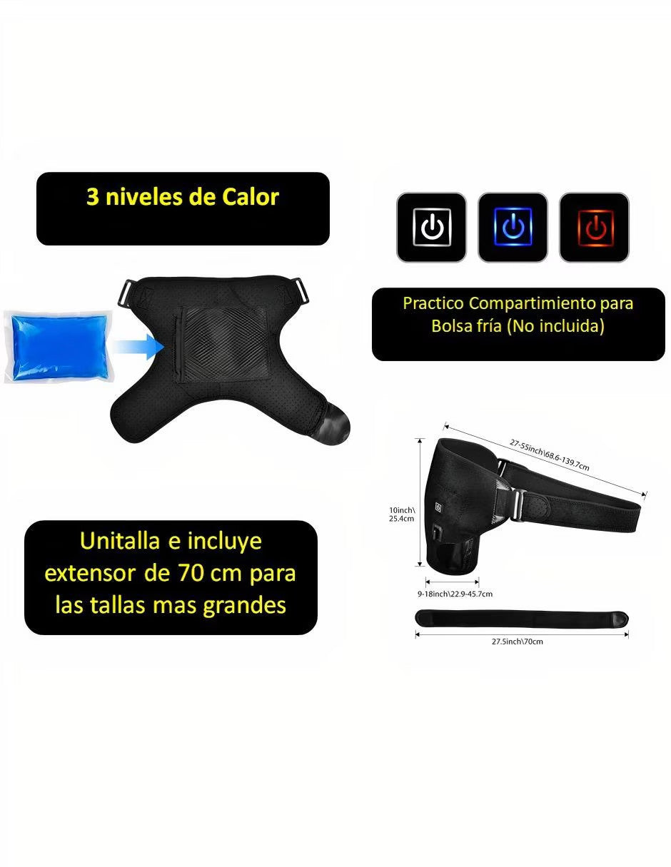 Hombrera Ortopédica  Compresion Terapia 3 niveles de Calor Lesiones