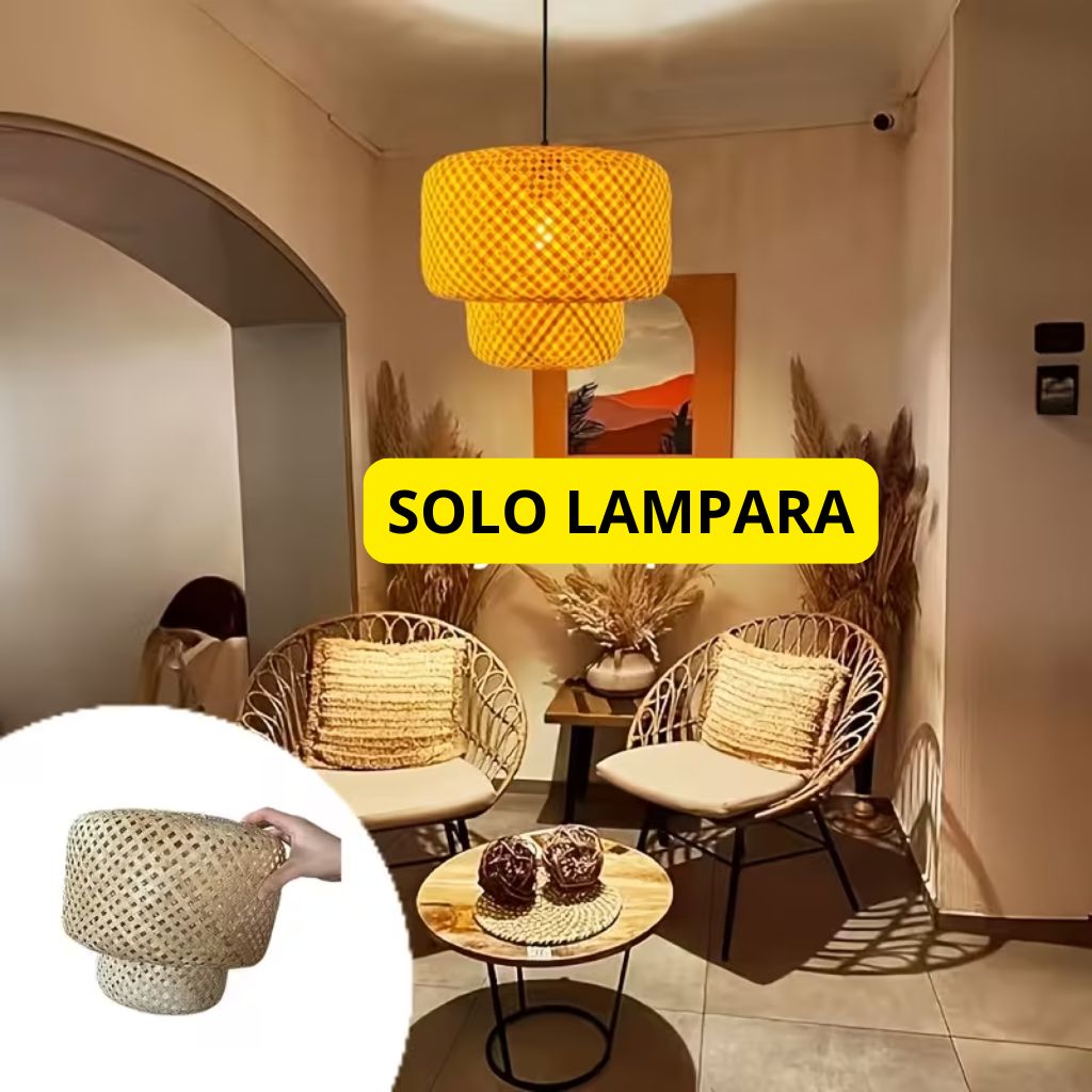 Lampara Colgante Techo Pantalla Araña Boho Decoración