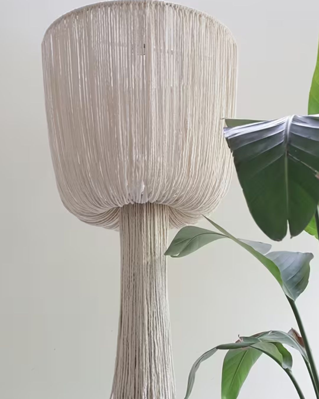 Lámpara Colgante Macramé  Bohemio Tulum Diseño Decor