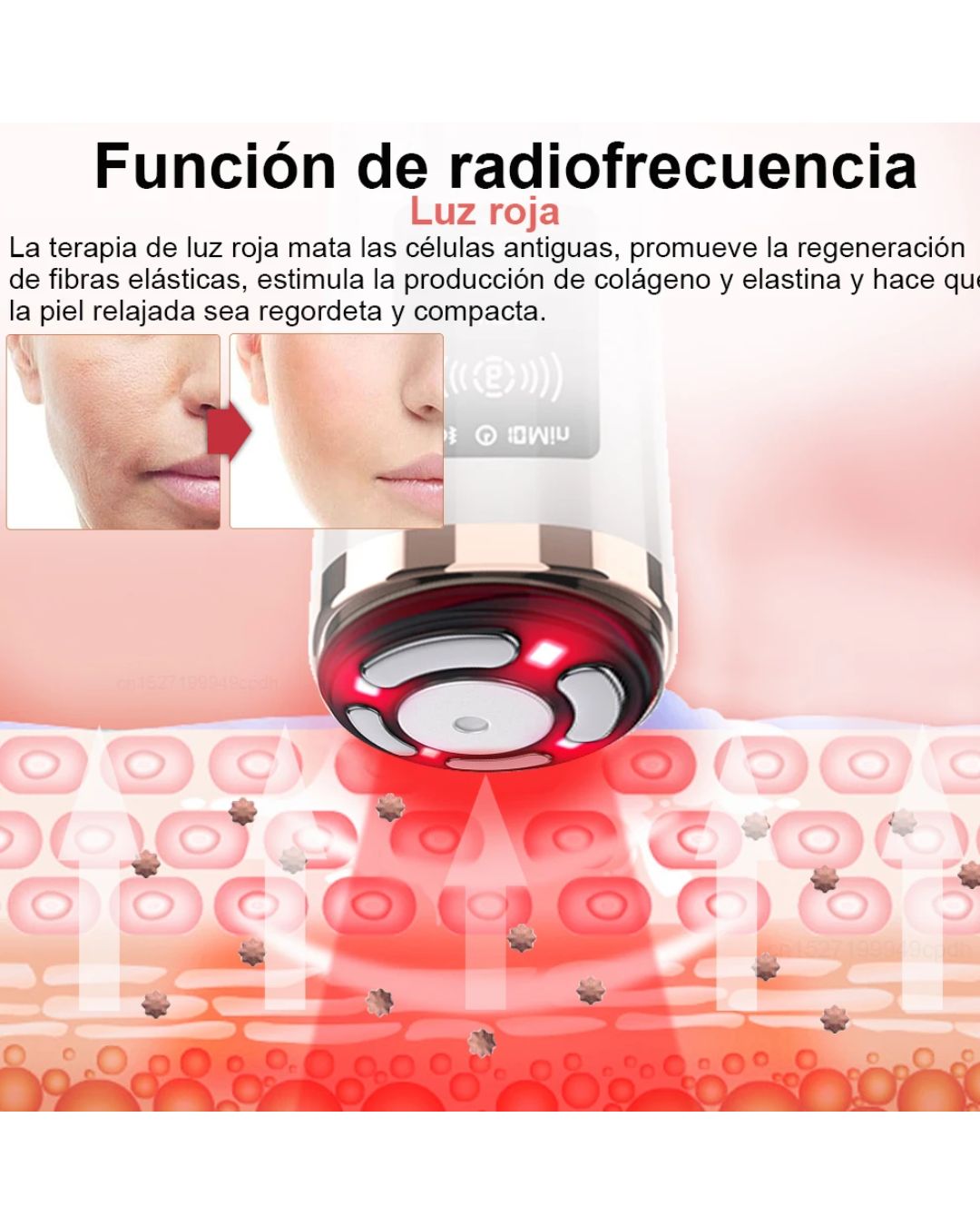Rejuvenecimient Facial Antiarrugas Lifting Rf Ems Led 4 En 1
