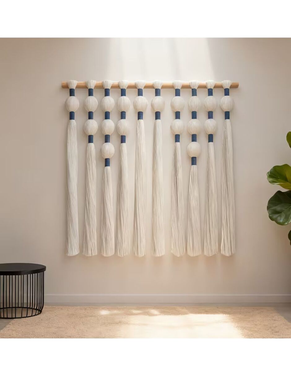 Tapiz Artesanal Bohemio Colgante Macrame Decoración Bohochic